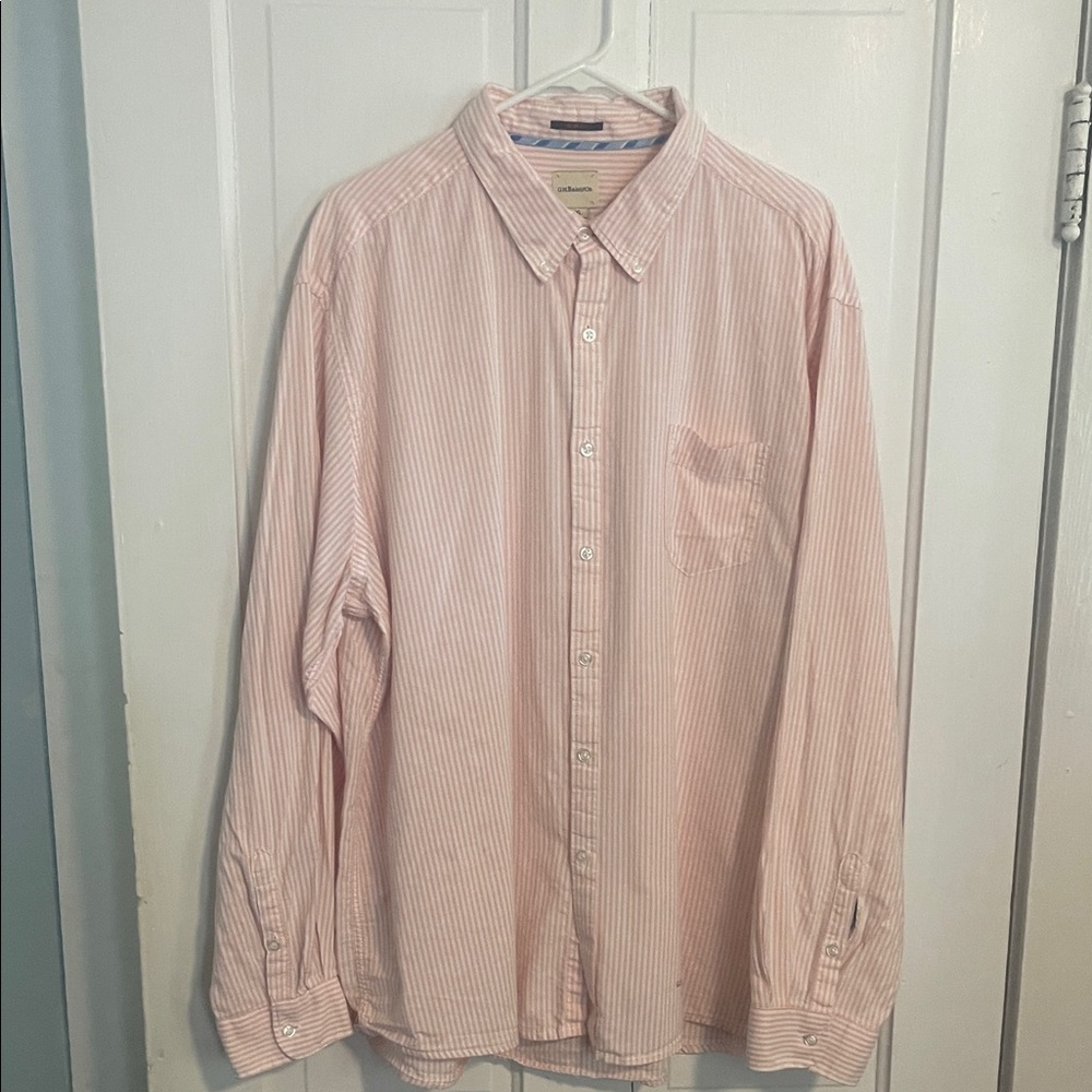 G.H. Bass & Co. Men's Light Pink Striped Shirt